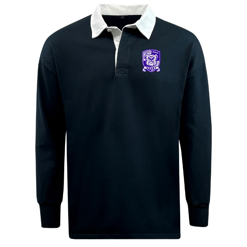 trekking jacket with windproof technology -Winona State University Classic Long Sleeve Solid Rugby Jersey