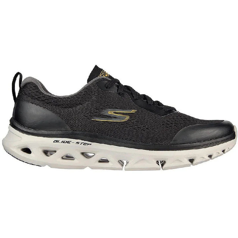 portable solar camping shower -Skechers GoRun Glide-Step Flex Mens Running Shoes - Black