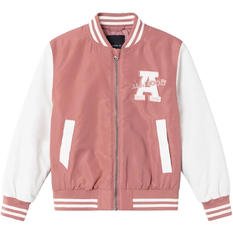 camping gear for long camping trips -Name It Withered Rose Main Bomber Jacket