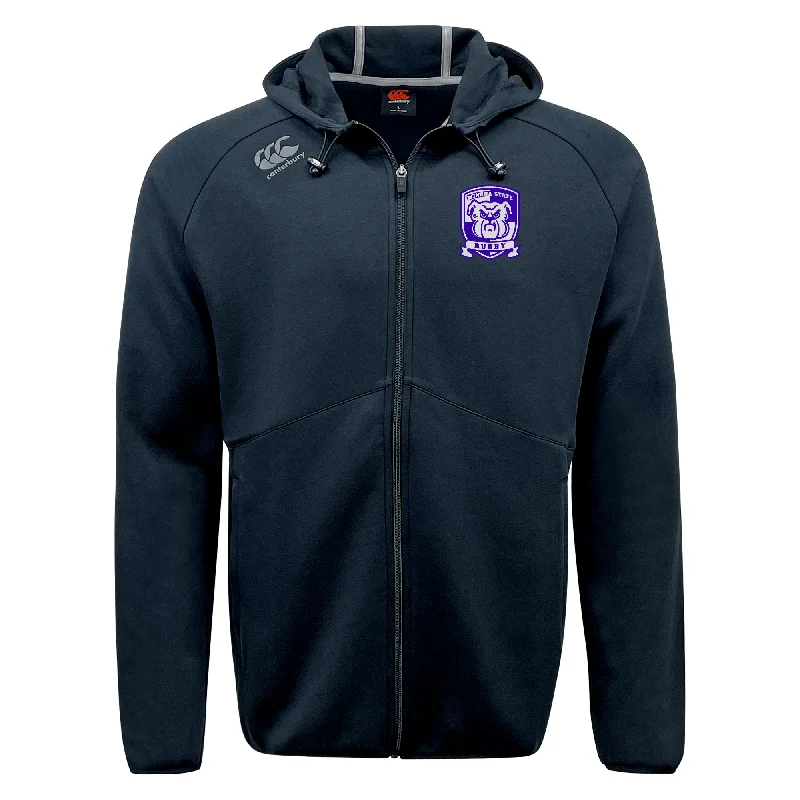 hiking boots with thermal insulation -Winona State University Tempo Vapodri Full-Zip Hoodie by Canterbury