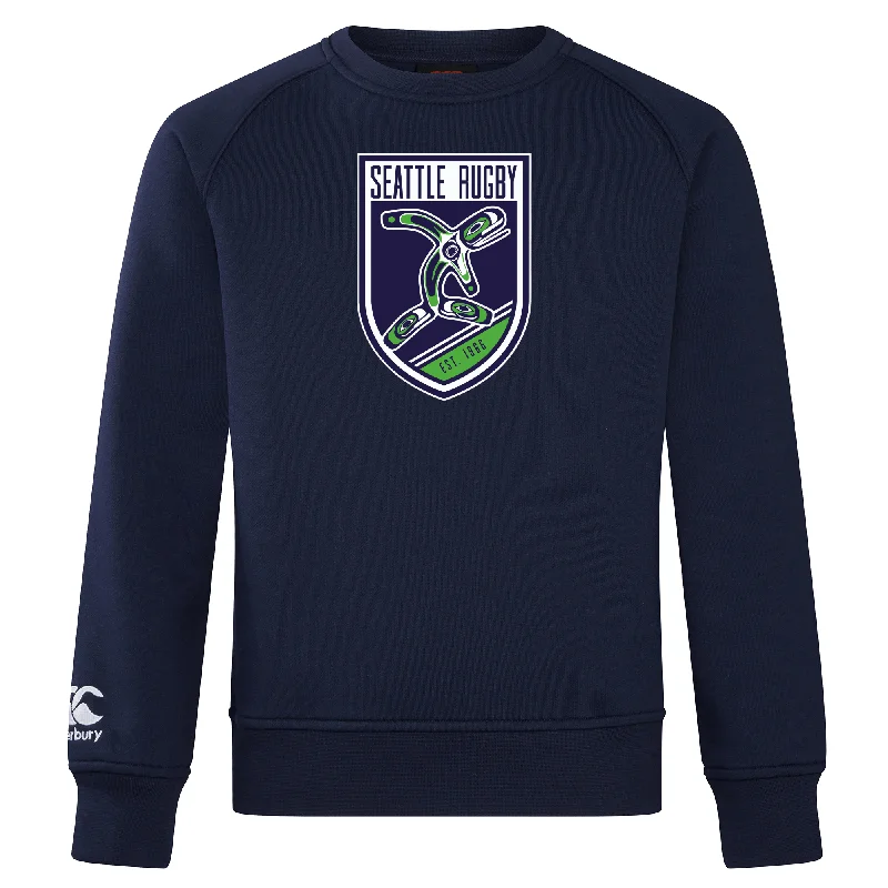 trekking boots with breathable mesh -Seattle Rugby Club Club Crew Sweatshirt by Canterbury