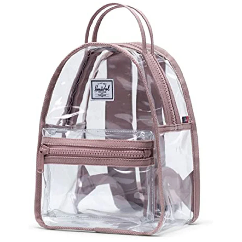 outdoor gear for lightweight camping -Herschel Unisex Ash Rose/Clear Nova Mini One Size Backpack - 10501-03823