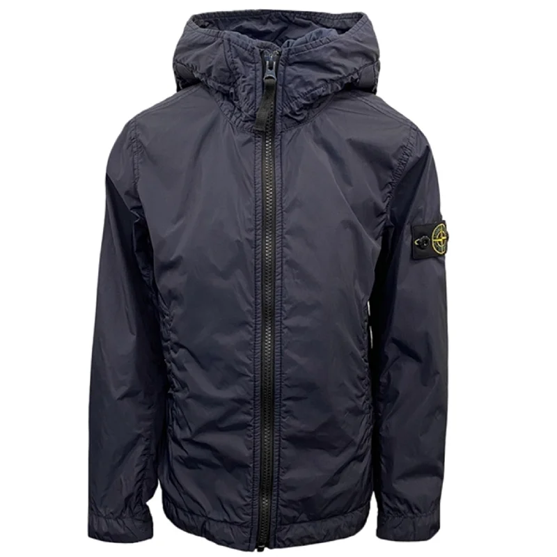 trekking poles for winter hiking -Stone Island Jacket Navy Blue