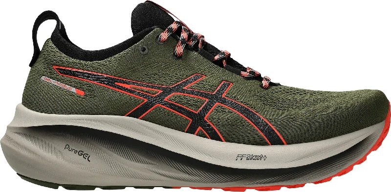 camping water filter system for clean water -Asics Gel Nimbus 26 TR Mens Running Shoes - Green