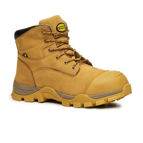 trekking shoes with high traction sole -Diadora Craze Wide Unisex Safety Boot (Wheat) FU1533CT