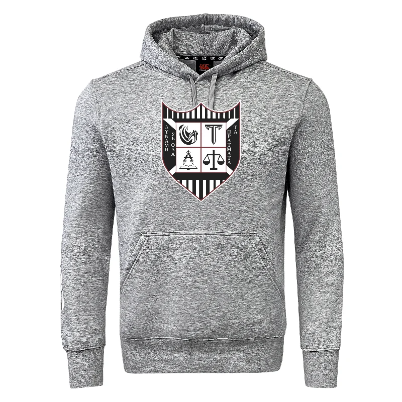 hiking boots with water-resistant coating -Troy University Rugby Club Hoodie by Canterbury