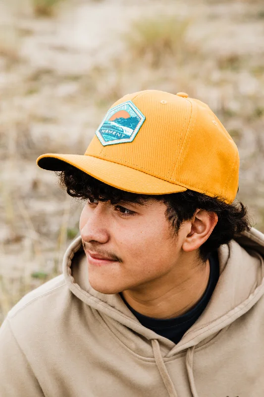 men’s beach sun hat -Moment Sunset Cape Hat - Mustard