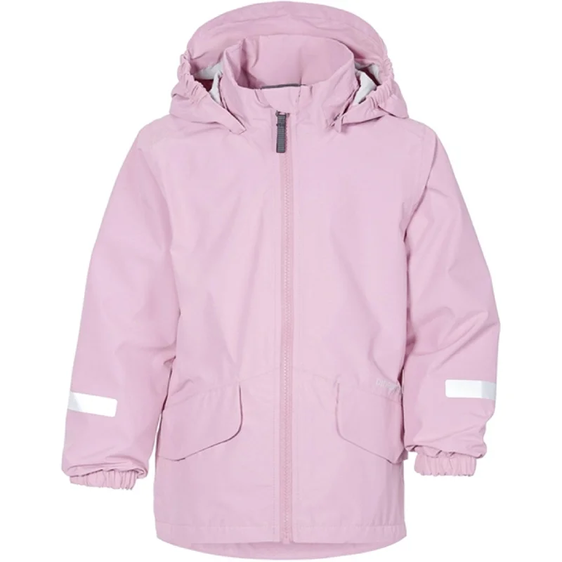 hiking boots for multi-terrain trails -Didriksons Orchid Pink Norma Kids Jacket