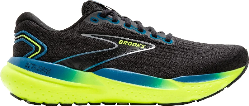 trekking headlamp with adjustable beam -Brooks Glycerin 21 Mens Running Shoes - Black