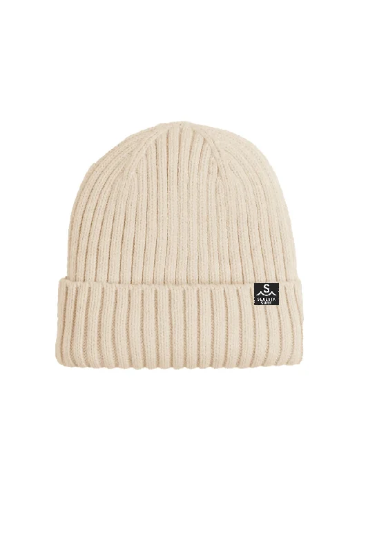 cozy knitted trucker cap -Sand Beanie / Youth