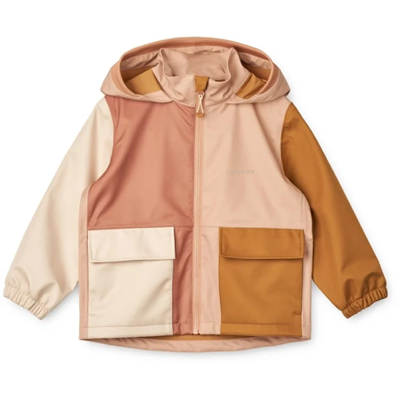 trekking jacket with weatherproof fabric -Liewood Rose Multi Mix Aron Jacket