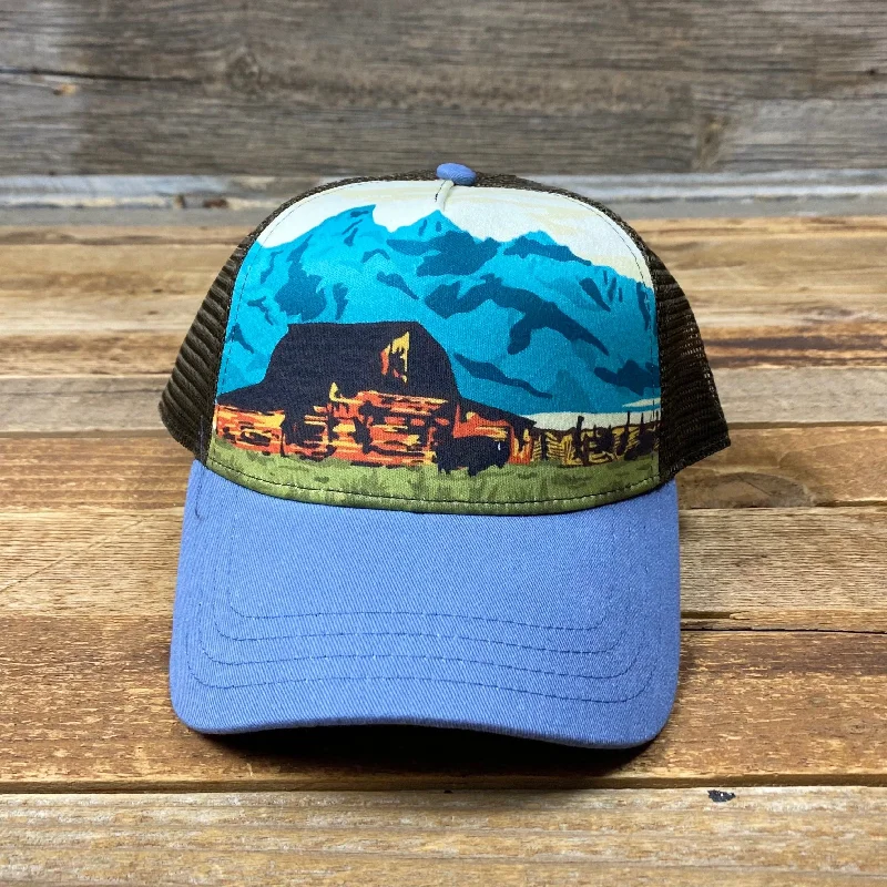 trendy cotton cap for summer -Barn'y Artist Series Trucker - Jade