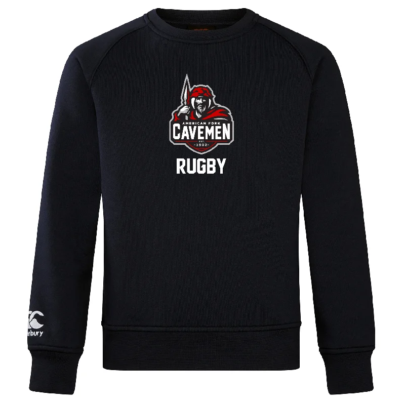 outdoor camping stove with grill -American Fork Cavemen Club Crew Sweatshirt by Canterbury