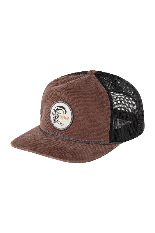 comfortable wool sun hat -O'Neill O'riginals Trucker Hat - Tobacco