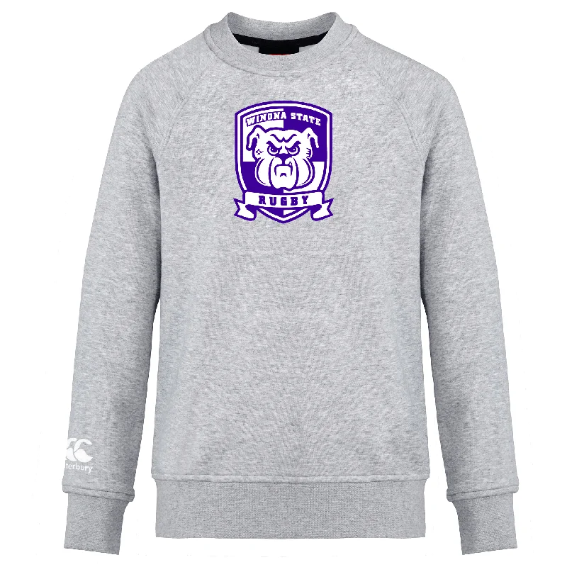 trekking socks with extra padding -Winona State University Club Crew Sweatshirt by Canterbury