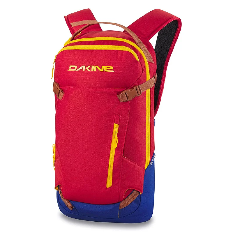 hiking shoes with reinforced toe cap -Dakine Men's Molten Lava Heli Pack 12L Snowsports Backpack - 10003261-MOLTENLAVA