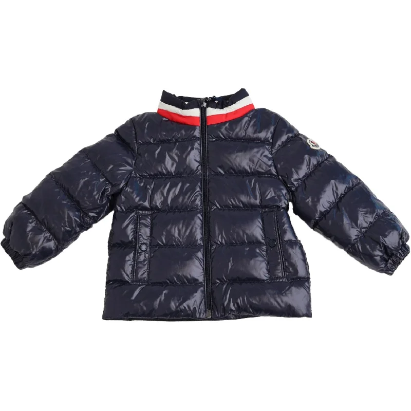 trekking jacket with insulated lining -Moncler Navy Vashiti Jacket