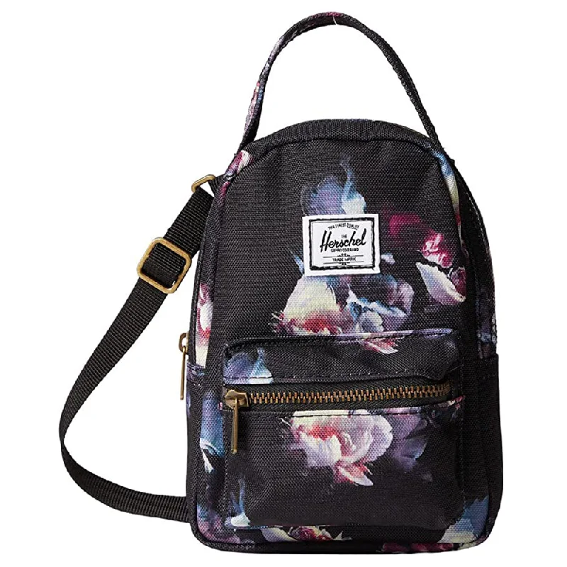 portable camping tent with extended space -Herschel Unisex Gothic Floral One Size Nova Crossbody Mini Backpack - 10727-04974-OS