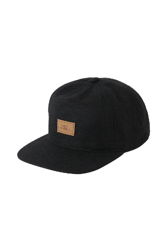 stylish winter wool hat -O'Neill No Problem Snapback Hat - Black