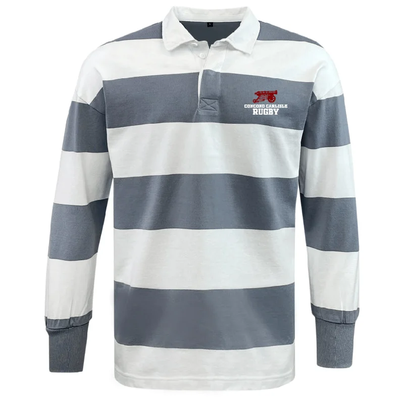 survival gear for wilderness camping -Concord Carlisle Rugby Classic Long Sleeve Hooped Rugby Jersey