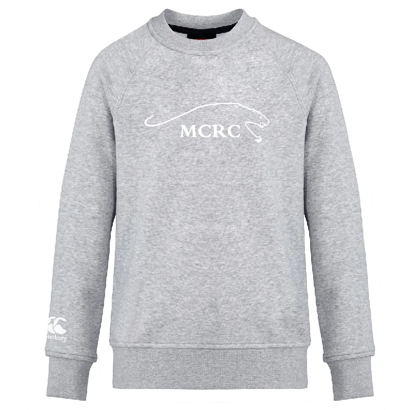 hiking boots with deep tread pattern -Middlebury College Rugby Club Crew Sweatshirt by Canterbury