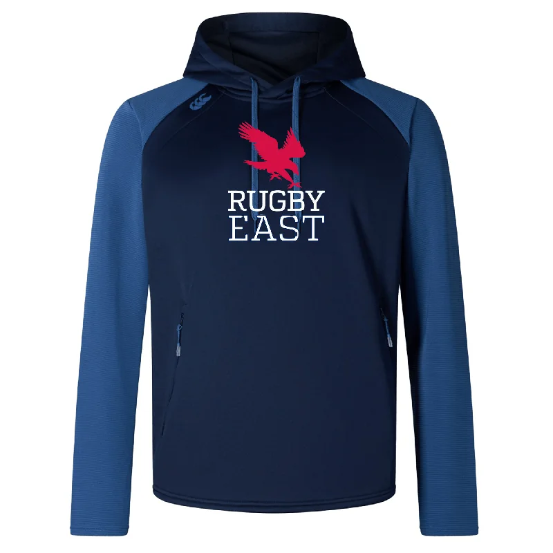 trekking shoes with waterproof material -Rugby East Conference Elite Training Hoody by Canterbury