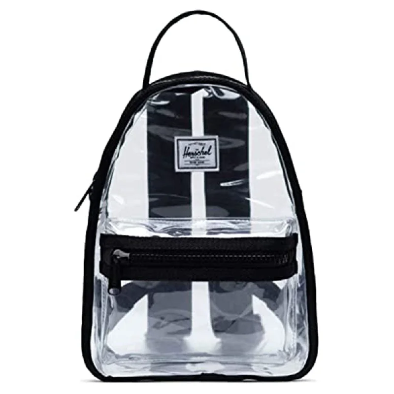 insulated camping water bottle -Herschel Unisex Black/Clear Nova Mini One Size Backpack - 10501-03822