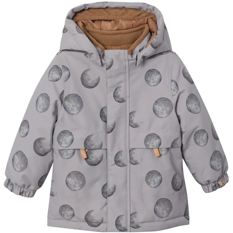 camping shower with detachable nozzle -Lil'Atelier Wet Weather Lasnow Jacket AOP