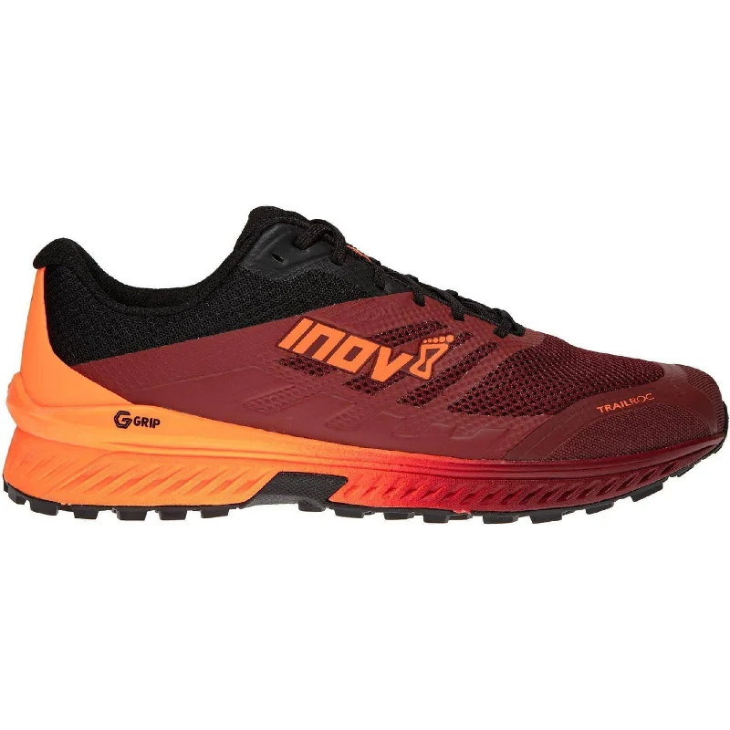 hiking boots for multi-terrain trails -Inov8 Trailroc G 280 Mens Trail Running Shoes - Red