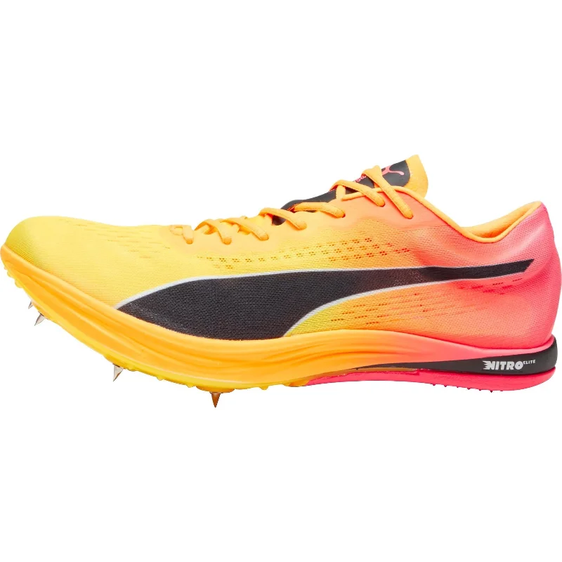 trekking poles with lightweight aluminum -Puma evoSpeed Nitro Elite+ Long Distance Running Spikes - Orange