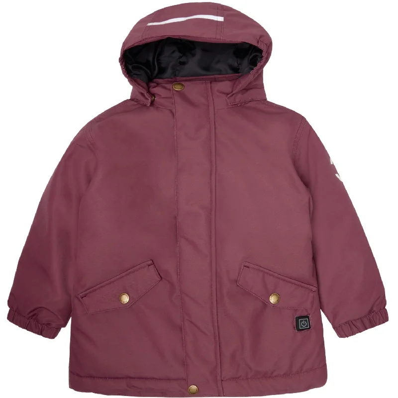 camping gear with lightweight construction -Mikk-Line Rose Brown Heating Jacket