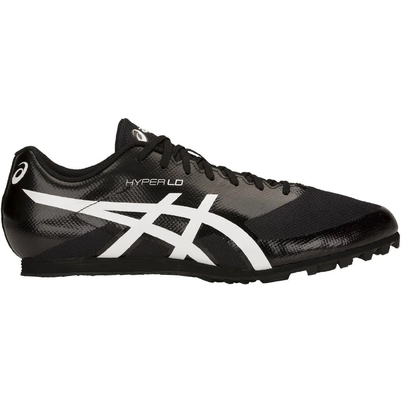 camping gear with adjustable straps -Asics Hyper LD 6 Running Spikes - Black