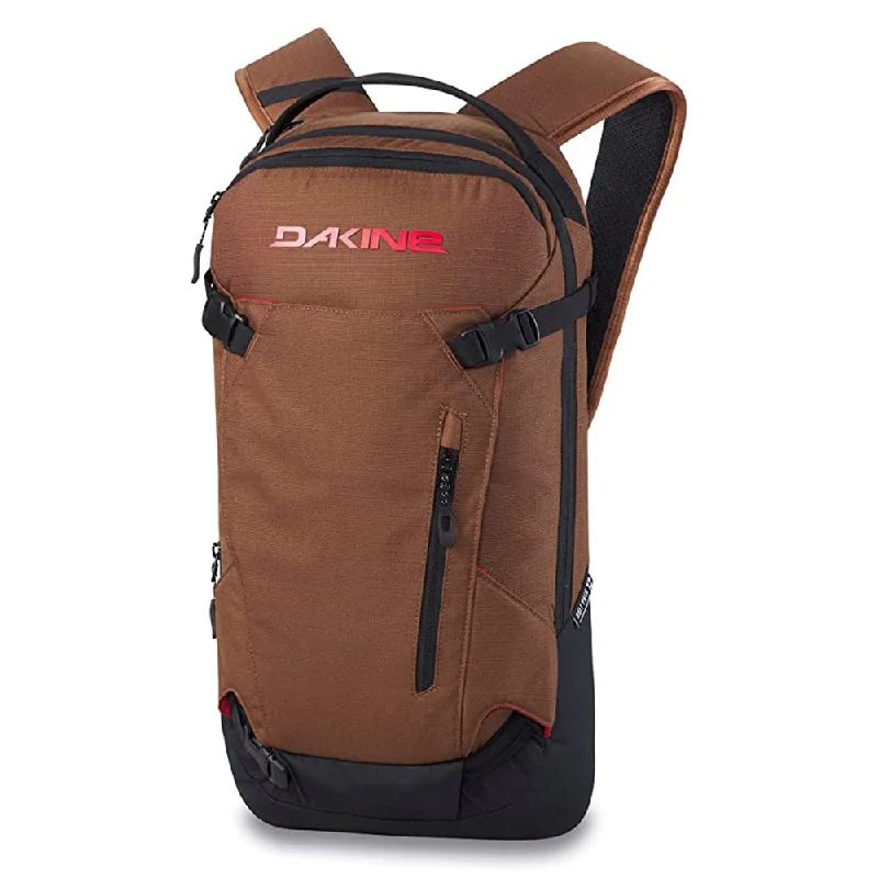 survival gear for remote camping locations -Dakine Unisex Multicolor 12L Heli Pro One Size Backpack - 10003261-BISON