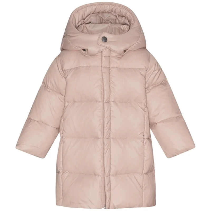 camping shower with solar heating -Ver de Terre Featherlight Baby Girls Down Coat Mahogany Rose