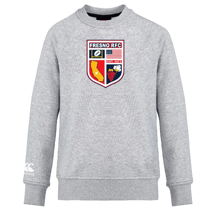 trekking shoes with waterproof material -Fresno RFC Club Crew Sweatshirt by Canterbury