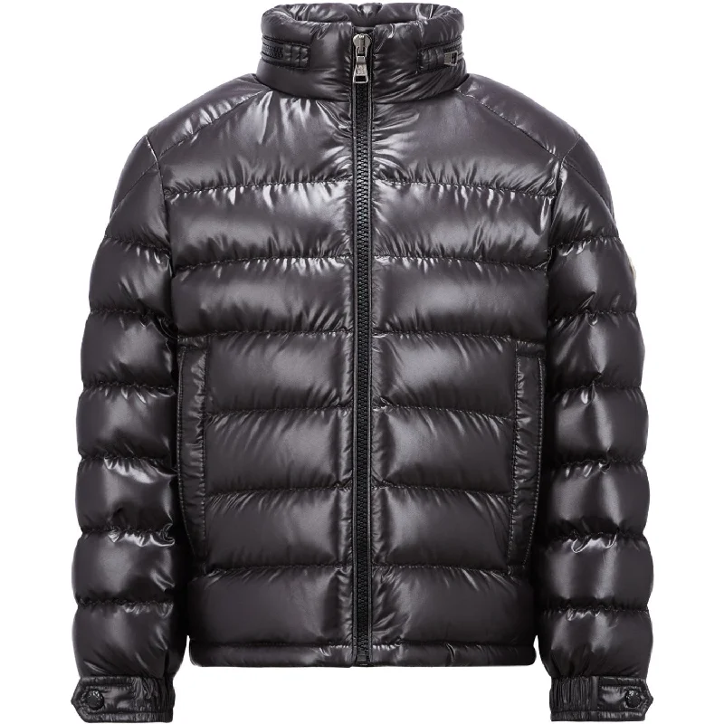 camping rain poncho for adults -Moncler Black Jens Jacket