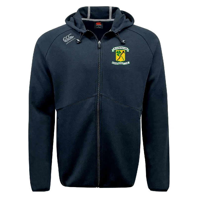 trekking poles with quick adjust system -Blackthorn RFC Tempo Vapodri Full-Zip Hoodie by Canterbury