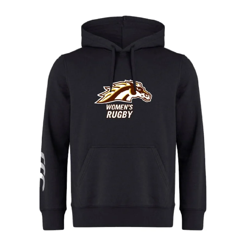 trekking poles with anti-slip grip -Western Michigan University Women's Rugby Club Hoodie by Canterbury