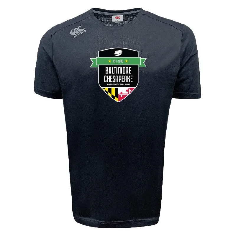 hiking socks for blister prevention -Baltimore Chesapeake RFC Tempo Vapodri T-Shirt by Canterbury