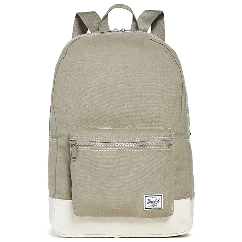 camping tent with adjustable venting -Herschel Men's Vetiver/Natural Daypack Cotton Canvas One Size Backpack - 10076-04921-OS