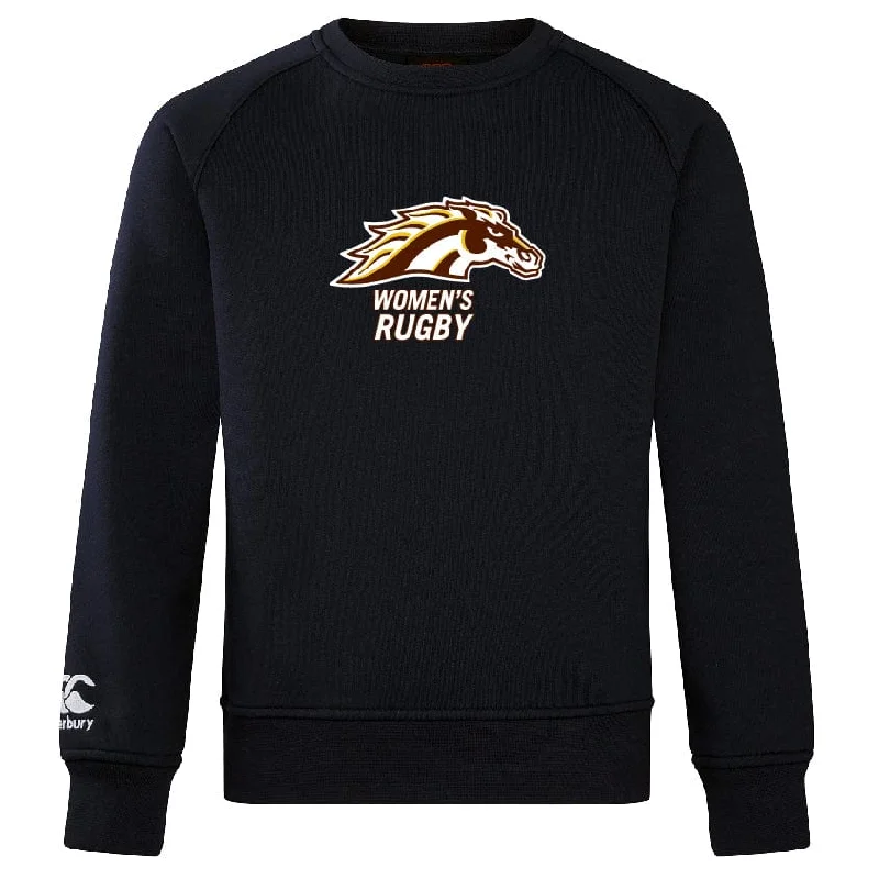 trekking gear with high durability -Western Michigan University Women's Rugby Club Crew Sweatshirt by Canterbury