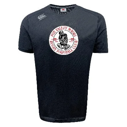 hiking boots with padded collar for comfort -Fox Valley Rugby Tempo Vapodri T-Shirt by Canterbury