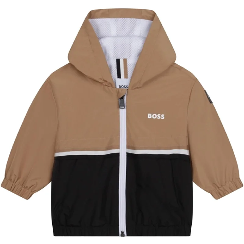 camping lantern with bright LED light -Hugo Boss Baby Hooded Windbreaker Black