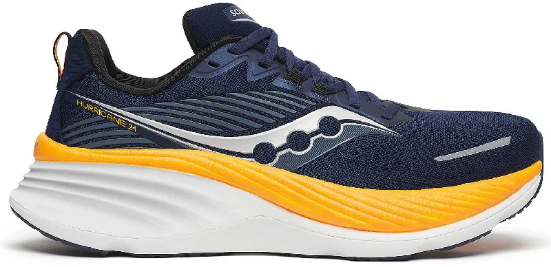 lightweight camping blanket for warmth -Saucony Hurricane 24 Mens Running Shoes - Navy