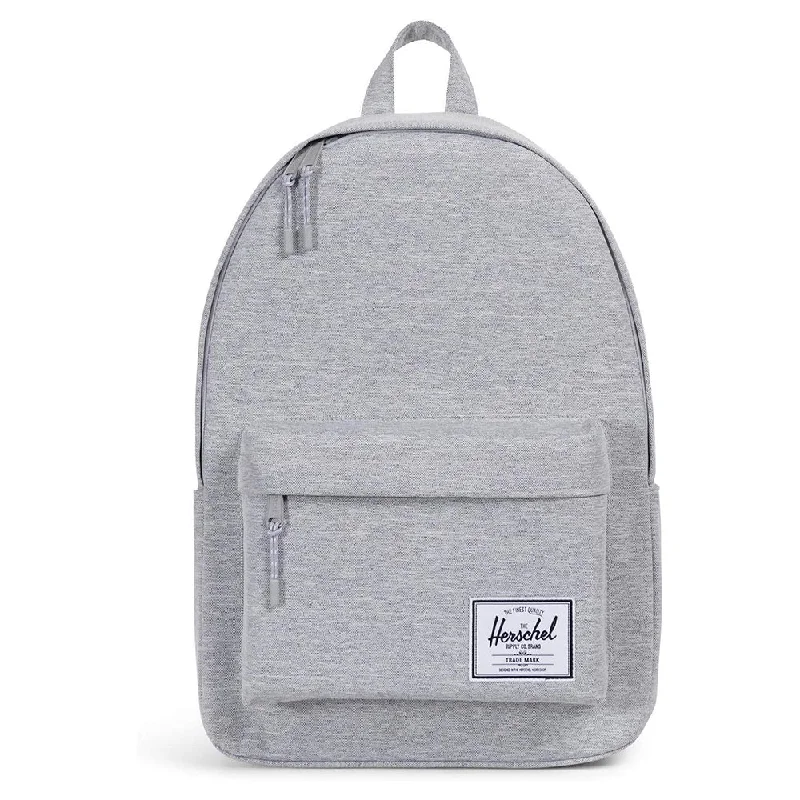 camping pillow with adjustable height -Herschel Unisex Light Grey Crosshatch XL 30L Classic Backpack - 10492-01866