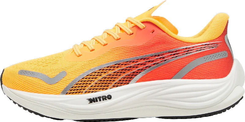 trekking shoes with high traction sole -Puma Velocity Nitro 3 Mens Running Shoes - Orange