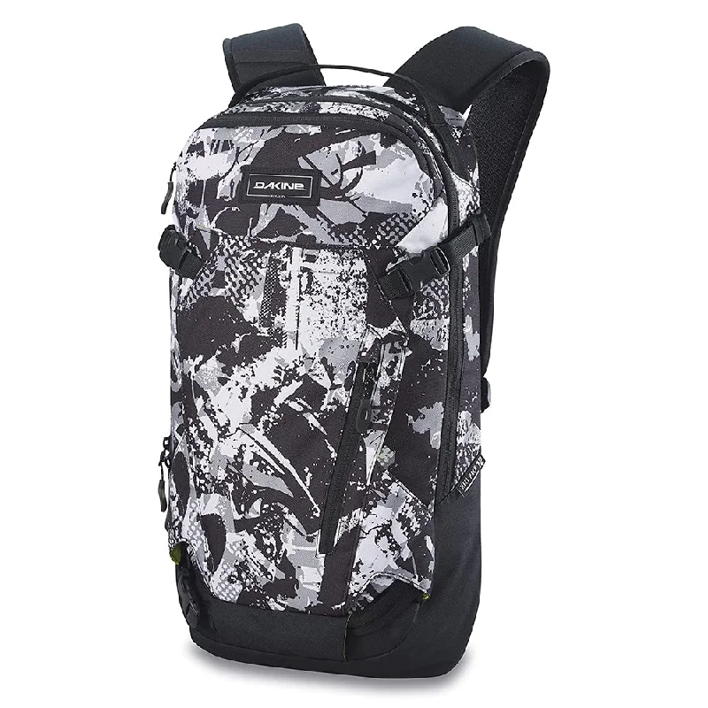 trekking poles with easy storage -Dakine Unisex Deep Blue 12L Heli Pro One Size Backpack - 10003261-STREETART