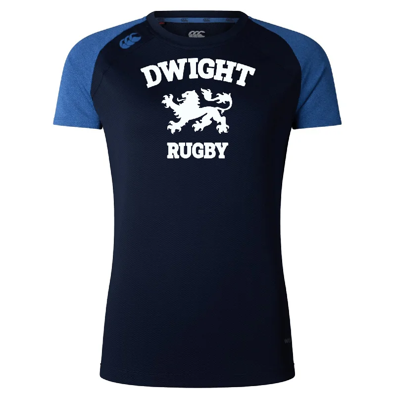 water filter for hiking and camping -Dwight Rugby White Logo Women's Elite Training Tee by Canterbury