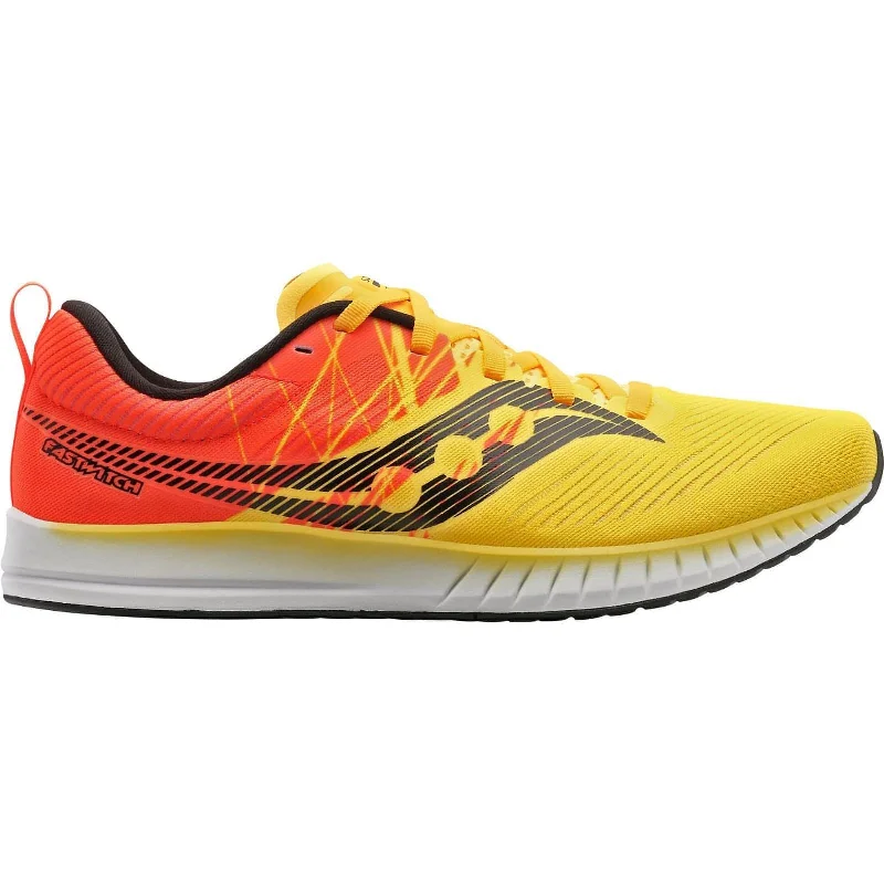 trekking socks for long-distance hikes -Saucony Fastwitch 9 Mens Running Shoes - Yellow