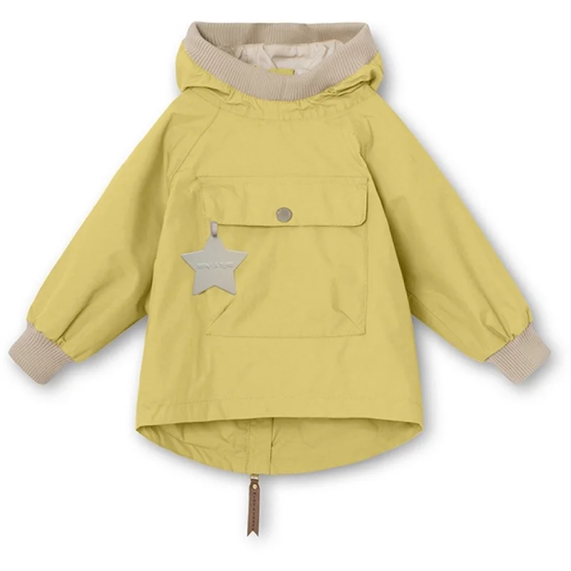 camping gear with emergency whistle -MINI A TURE Baby Vito Spring Anorak Dusky Citron